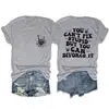 No Puedes Arreglar la Estupidez Camiseta Básica Redonda de Calavera con Mano Divertida para Mujer Manga Corta Holgada