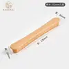 Manija Moderna Simple de Nogal para Cajón de Mueble de Agujero Único y Doble, Manija Pequeña para Puerta de Armario de Madera Maciza, Venta al por Mayor