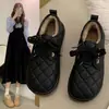 Botas de nieve para mujer, nueva colección otoño/invierno 2026, engrosadas y forradas de felpa para abrigar, mocasines de suela blanda con cordones y zapatos de algodón acolchados