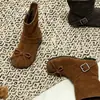 Botines Elegantes Retro para Niñas Otoño Invierno Nuevos Botas de Suela Suave para Niños con Lazo Punta Dividida Falsa Botas Chelsea Estilo Coreano Botas de Algodón