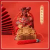 Peine de madera de durazno para bebé para celebraciones de 100 días y 1 año, peine del zodiaco, peine lindo para cumpleaños, peine de bebé de serpiente, cuenco de la fortuna