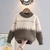 Suéter para Niños Niños 2025 Otoño e Invierno Nuevo Estilo Niños Medianos Ropa de Punto Ropa para Niños Suéter para Niños