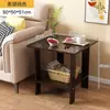 Mesa lateral econômica pequena para sofá, mesa de cabeceira para quarto, prateleira de armazenamento, mesa de centro simples nórdica, mesa de centro para sala de estar em casa