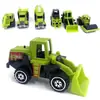 Vehículo de Ingeniería de Simulación de Aleación Excavadora Bulldozer Juguete Infantil Regalo de Cumpleaños Coche de Niño Transmisión en Vivo Educativo