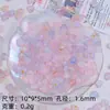 Amor estrella a través del agujero con cuentas pegamento de crema accesorios hechos a mano diy cadena para teléfono móvil accesorios de resina material para joyería pesaje