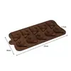 Molde de Silicone para Chocolate Desenho Animado Multiestilo Transfronteiriço Números e Letras Molde de Assar DIY Molde para Fudge Cubo de Gelo