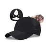 Comercio exterior al por mayor para mujer, gorra de malla de secado rápido para primavera y verano, con abertura para coleta cruzada, gorra de béisbol, gorra para exteriores, ocio, protección solar