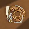 Nuevo Lanyard para Teléfono Móvil Colgante de Cuello Estilo Chino Sandalo Verde Bodhi Pata de Gato Cadena para Teléfono Móvil Anillo para Correr Loto de Mano