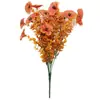 Flores Simuladas de Otoño de Amazon 7 Horquillas 35 Mallas Eucalipto de Otoño Violeta Flores Artificiales Flores de Eucalipto Venta Directa de Fábrica