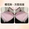 Juego personalizado de tres piezas para cojín de asiento de coche para invierno, almohadillas de asiento de coche de felpa prensadas en caliente universales para filas delanteras y traseras