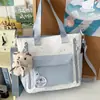 Bolso Tutoría Nuevo, Elegante y Fresco, Dulce y Estilo Universitario, Patchwork de Bloques de Color, Ligero para Viaje, Cruzado, para Estudiantes de Secundaria y Preparatoria