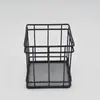 Porta-canetas quadrado de metal criativo suprimentos de escritório armazenamento porta-canetas multifuncional recipiente de armazenamento de papelaria doméstica fabricantes atacado