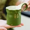 Taza de Café con Oro Espolvoreado Fabricante Xiaoqinggan Taza de Cerámica para Té y Café Estilo Chino de Aspecto Elegante Juego de Taza y Platillo para Café con Leche de la Tarde