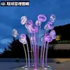 Artesanía de Acero Inoxidable Escultura de Paisaje Cuadrada a Gran Escala Luces Personalizadas Luces de Paisaje Nocturno