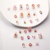 Nova Joia para Nail Art de Desenho Hello Kitty Morango Gatinho KT Fofo Resina Cola de Creme Material DIY Acessórios de Unha