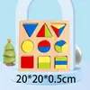 Rompecabezas de Encaje Alfanumérico de Madera Juguetes de Bloques de Construcción Educativos para Educación Temprana Rompecabezas de Ensamblaje y Unión de Madera al por Mayor