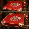 Almofada de Sofá Mogno Estilo Chinês Cadeira Banqueta Poltrona Madeira Maciça Cadeira Chapéu Oficial Esponja Látex Almofada de Cadeira de Jantar Almofada de Cadeira de Chá Verão
