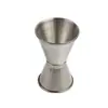 Taza medidora de doble cabeza de acero inoxidable, Herramienta medidora de cóctel multiespecificación, Grabado láser de onzas en oro rosa y oro negro