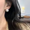 Branco Australiano Prêmio Artificial Top Branco Australiano Luz Fria Brincos de Pérola de Água Salgada Brincos Elegantes Femininos Joia para Furo na Orelha