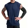 Marca independente verão masculino simples manga curta ao ar livre deslocamento estilo americano secagem rápida versátil esportivo gola redonda casual top