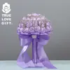 Corazón Amor Bodas Productos Estilo Coreano Ramo de Novia Hecho a Mano Tela Flor de Seda Ramo Bolsa Opp - Ramo de Mano de Flor de Seda