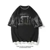 2026 Verão Novo Estilo de Hong Kong Tamanho Plus Abacaxi Xadrez Manga Curta Camiseta Masculina Solta Xadrez Respirável Casual Top Masculino