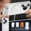 Adecuado para fundas de teléfono Huawei Mate 60 Pro, con carga inalámbrica magnética, protección contra caídas y un soporte; también compatible con fundas para teléfono Pura 70 Pro