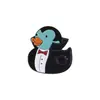 Insígnia de Metal Conjunto de Insígnias de Desenho Animado Medalha de Liga de Zinco Pato Doutor Broche de Animal Fofo Insígnia de Liga