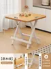Mesa Plegable, Mesa Pequeña Portátil para Apartamentos de Alquiler, Mesa de Comedor para el Hogar, Mesa Cuadrada, Mesa Pequeña para Montar Puestos