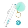 Pincel de Cílios com Pom-Pom, Fivela Dourada de Rosto Sorridente, Embalado em Tubo para Venda por Atacado, Curvador de Cílios Descartável com Cabo de Cristal, Pincel para Sobrancelhas, Ferramenta de Beleza para Cílios