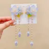 Accesorios para el Cabello Hanfu de Estilo Antiguo para Niñas Pequeñas, Pinzas para el Cabello de Princesa con Borlas Florales Dulces de Estilo Chino Super Hada