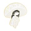 AliExpress Venda Quente Dos Desenhos Animados Retro Cogumelo Cabeça Menina Personalidade Criativa Coringa Jóias Acessórios Emblema De Metal Atacado