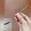 Colher de Chá de Aço Inoxidável Colher de Sopa Doméstica Colher Pequena Colher para Temperos Multiúso Colher para Mexer Chá da Tarde Colher de Chá Corpo Nu Colher de Café