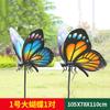 Adornos de Jardín Paisajístico Decoración de Patio Mariposa Grande Simulada Escultura de Fibra de Vidrio Parque Césped Exterior Adornos de Patio