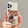 Adequado para Capa de Celular Nova Apple 17 Pro Max Ok Shiba Inu 16 Pro Apple 13/14 Casal 15 Capa Macia