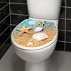 Shangyi Wc067 Playa 3D Pegatinas de Inodoro Baño Pvc Autoadhesivo Pegatinas de Pared Impermeable Asiento de Inodoro Pegatinas Decorativas Venta al por Mayor