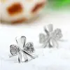 Pendientes de Trébol de la Suerte Modernos y Únicos Pendientes Estilo Coreano Pendientes de Hoja Accesorios