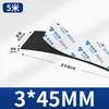 Almohadilla Amortiguadora Absorbente de Impactos Negra de Espuma Eva Espesada de Alta Densidad de 10-60 mm de Espesor con Tira de Esponja Selladora Adhesiva
