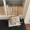 Bolso Caja con Remaches para Mujer, Bolso de Mano Caqui, Estilo Punk Retro, Versátil para el Trabajo, Artículo Popular de Alta Venta, Bolso de Moda de Alta Gama para Mujer