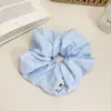 Diadema de Tela Vaquera Lavada Vintage Aro para la Parte Superior Alta de la Cabeza Aro Simple con Lazo de Puntos Accesorios para el Cabello para Salir