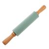 Almohadilla de escala en existencia, almohadilla de harina, tabla de cortar y almohadilla de silicona para masa, tapete para amasar, rodillo de acero inoxidable, herramienta para amasar