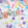 Al por mayor 8 mm Hielo Transparente Flor de Cinco Pétalos Joyería para Uñas Arte de Uñas Resina Estereoscópica Flor Colorida Accesorios para Uñas Decoración de Uñas Portátil
