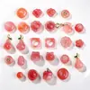 Pulsera Colgante de Ágata Fuente de Sal Natural Accesorios Fruta Levantar Cuentas Sueltas Material DIY para Ensartar Accesorios de Pulsera Venta al por Mayor