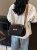 Bolso bandolera estilo coreano portátil con múltiples bolsillos para mujer 2025 nuevo nicho de alta gama versátil nailon tela Oxford bolso de hombro