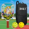 Suporte de Raquetes Placa Fibra de Carbono Profissional Pick Ball Crianças Conjunto Completo Suporte de Raquetes Cricket pickleball Prateleira para Placas