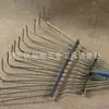 Rastrillo de Césped Soldado con 14 o 16 Dientes, Varios Rastrillos de Alambre, Rastrillo de Césped, Rastrillo de Alambre de Tubo de Acero de 1,35 m