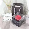 Caja de Regalo Flor de Rosa Dropshipping Collar Anillo Pulsera Pendiente Caja de Papel Grabado Universal Paño de Pulir Plata Venta al por Mayor de Fábrica