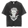 Transfronteriza Lavable230g Camiseta Lavable de Anime Estampado Retro Múltiples Patrones Venta Directa de Fábrica