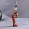 Cadena para teléfono móvil con diseño de sándalo verde del zodíaco, colgante para bolso de coche, cordón de animal pequeño, colgante con borlas coloridas, texto de reproducción al por mayor