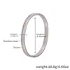 Pulsera de Cierre Irregular Geométrico Incrustada con Circonia, Best-Seller Transfronterizo, Joyería de Acero de Titanio de Lujo de Gama Alta de Nicho